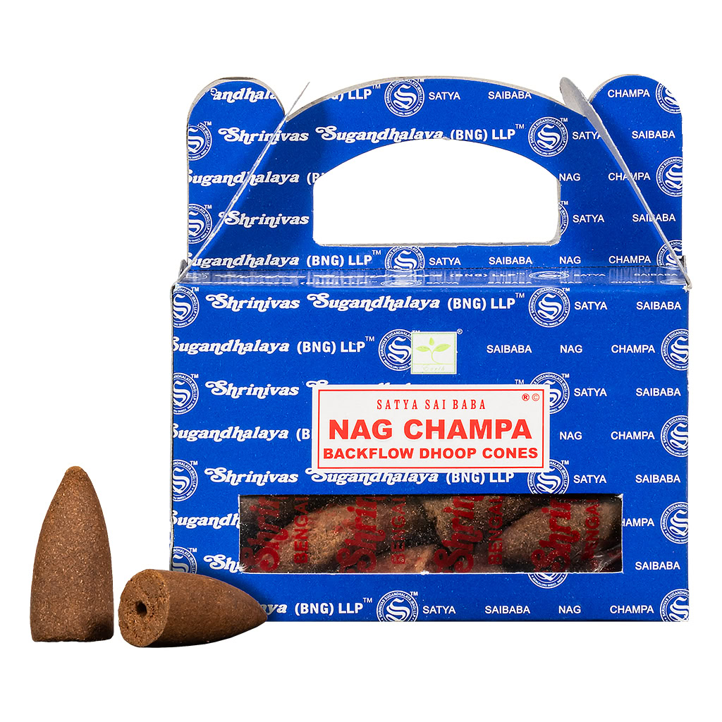 Nag Champa Backflow Cones (Satya)