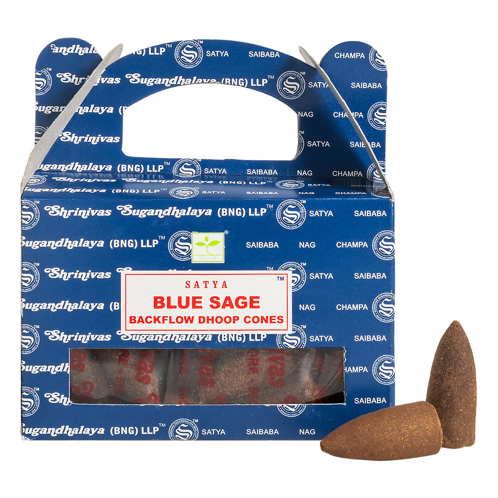 Blue Sage Backflow Cones (Satya)