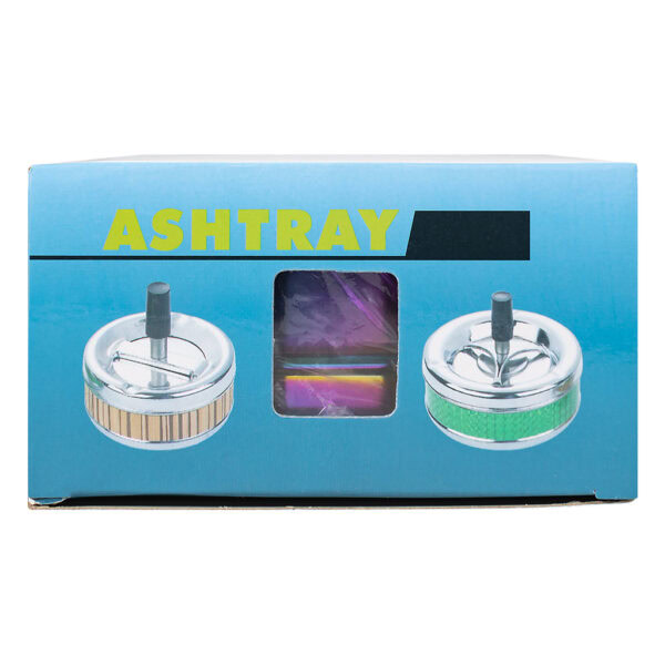 Rotating Outdoor Ashtray 110mm Oil Colours (Bookwill)