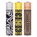 Clipper Metal Psychodelic Nightmare with Giftbox refillable clipper metal lighter.