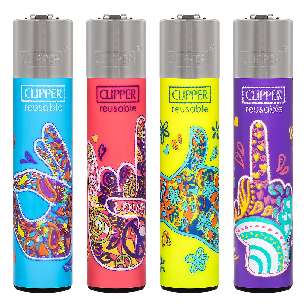 Clipper Lighter Hippie Hands no2 (Clipper)
