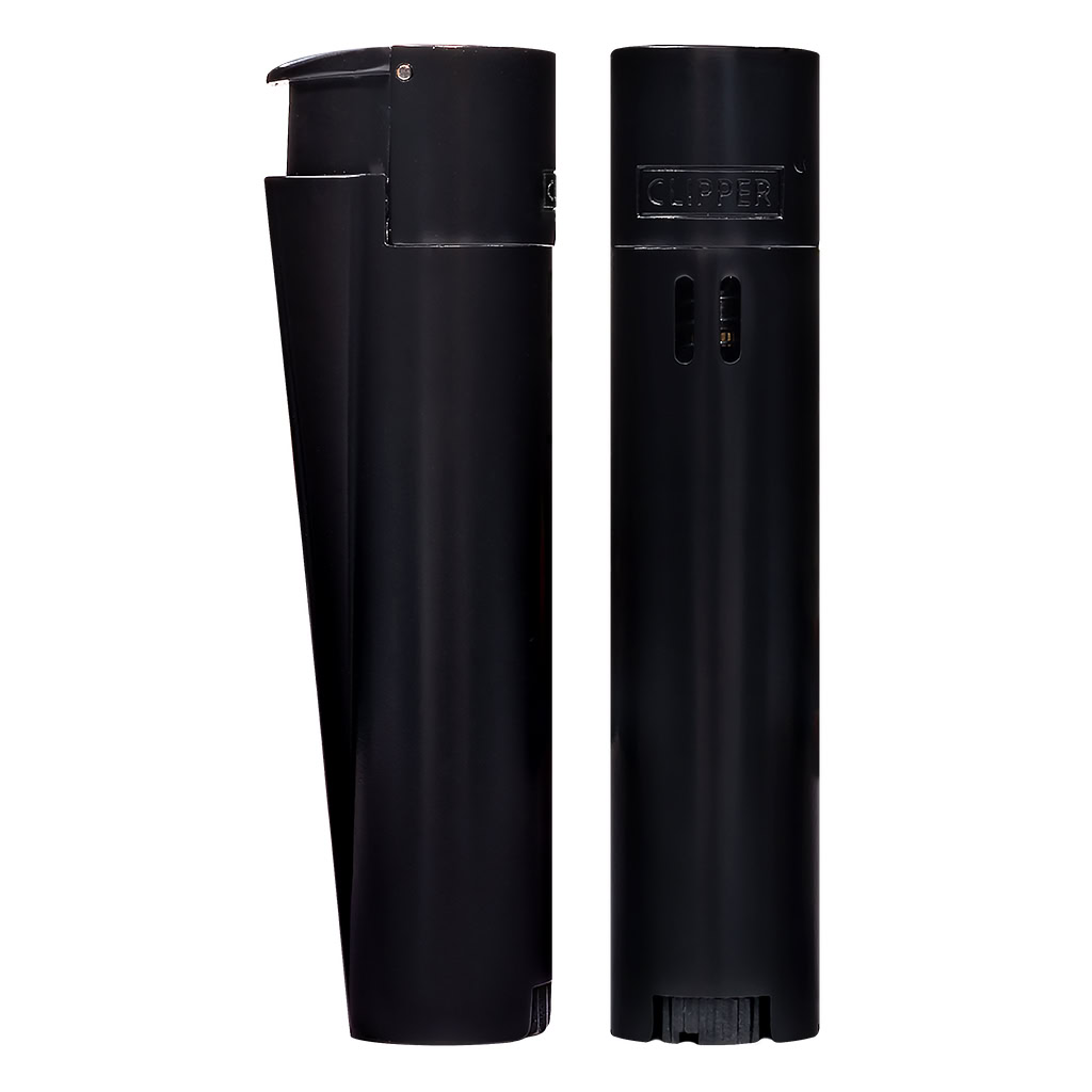 Lighter Jet Flame Matt All Black (Clipper)