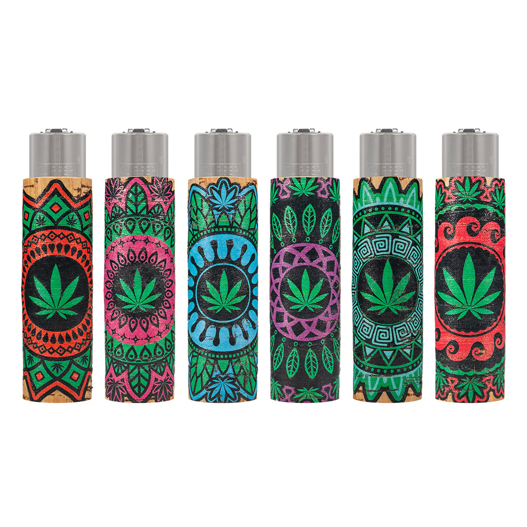 Lighter Cork Cover Mandala Leaves (Clipper)