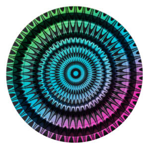 Metal Coffeeshop Ashtray Trippy #1 16cm (Clipper)