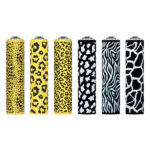 Clipper Metal Micro Cover Savannah Print metal clipper lighter with giftbox.