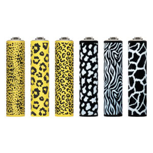 Clipper Metal Micro Cover Savannah Print metal clipper lighter with giftbox.