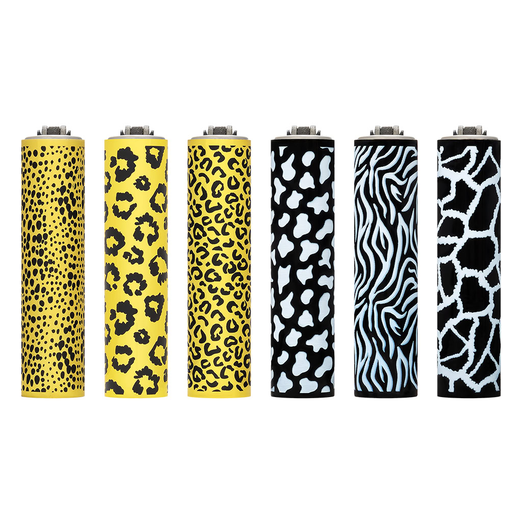 Lighter Metal Micro Cover Savannah Print (Clipper)