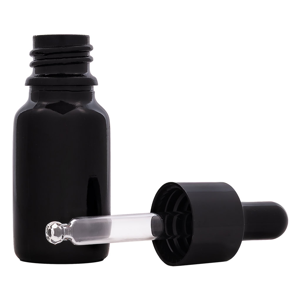 Glass Bottle Violet with dropper 10ml