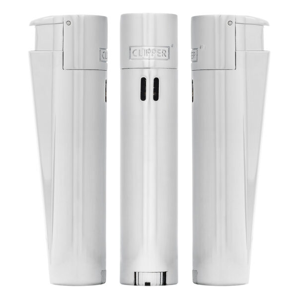 Lighter Metal Jet Flame Silver incl. Giftbox (Clipper)