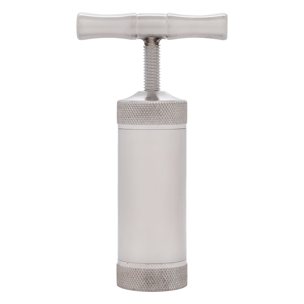 T-Press Stainless Steel Pollen Press M (Black Leaf)