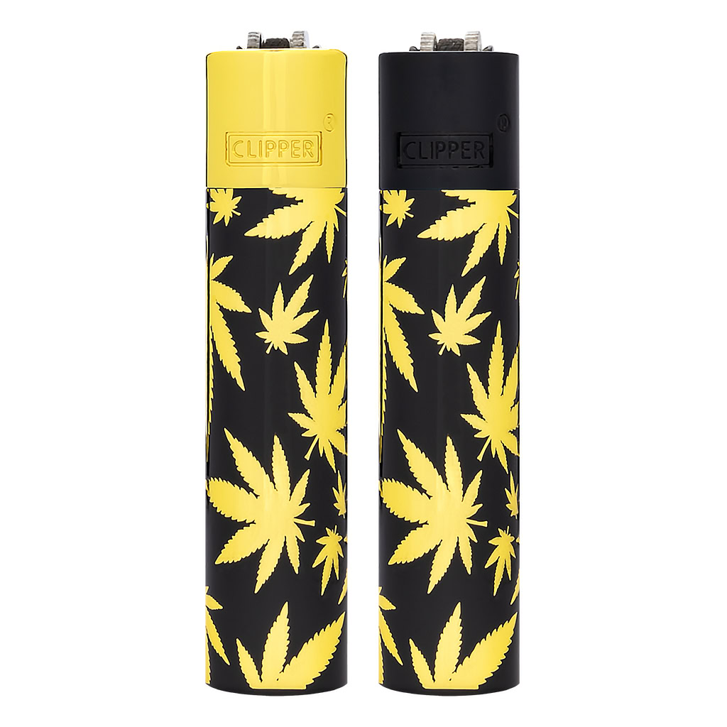 Lighter Metal Leaves Gold print incl. giftbox (Clipper)