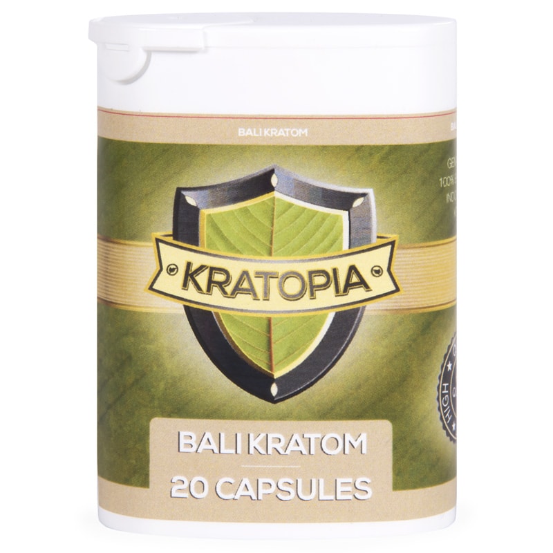 Premium Bali Kratom capsules - calming Red Vein strain, no bitter taste