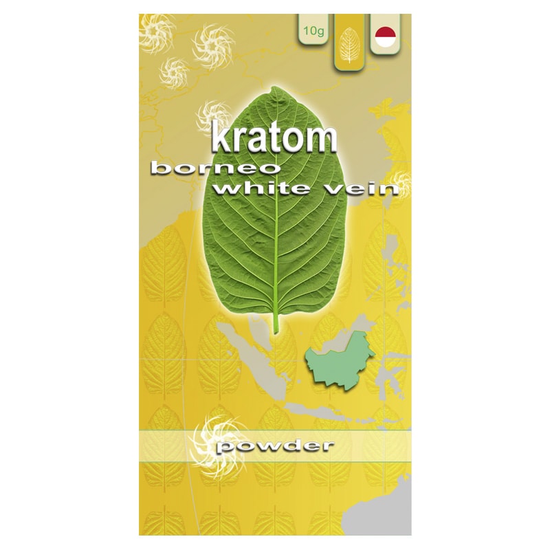 Borneo White Vein Kratom powder, energizing and relaxing, body buzz, alert, , alternative to Borneo Red Vein, Mitragyna speciosa.