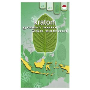 Kratom Indonesia Green Vein 25x Extract powder - concentrated green vein kratom extract. balanced energizing and relaxing effects