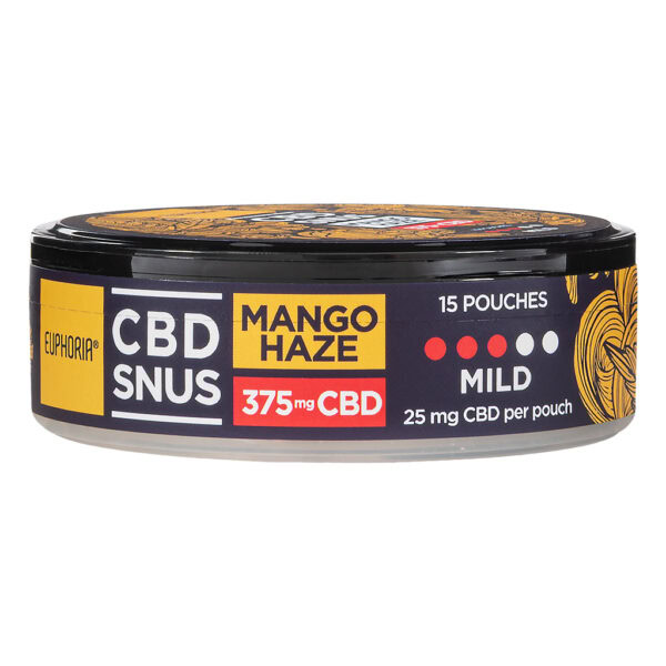CBD Pouches 15 x25mg Mango Haze (Euphoria)