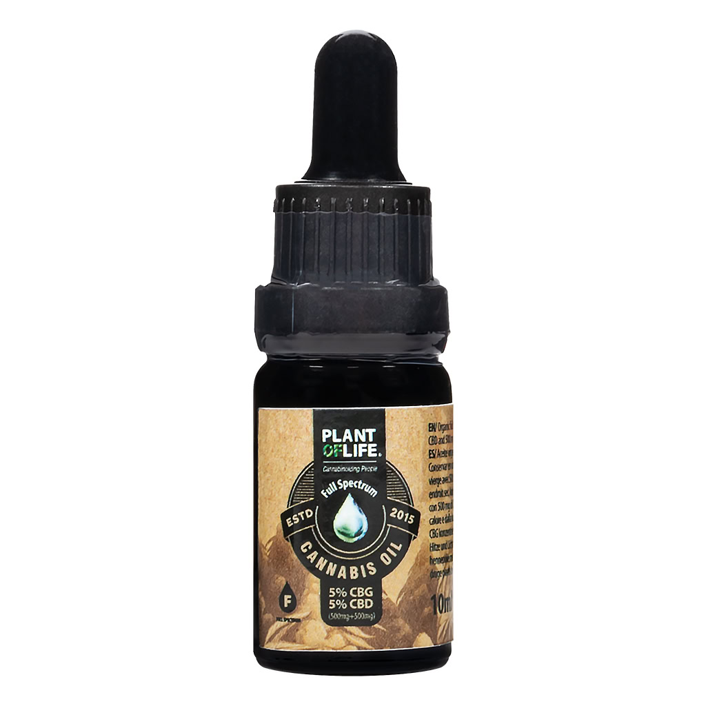 CBD CBG Raw Oil 5% 10ml (Plant of Life)