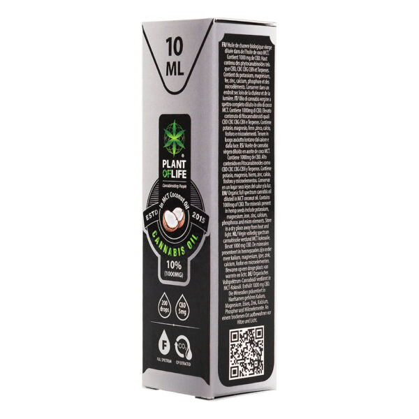 CBD 10% MCT Coconut Oil 10ml (Plant of Life)