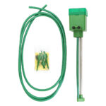 Gro-bot drip irrigation system for potted plants, battery pump with three drip hoses.