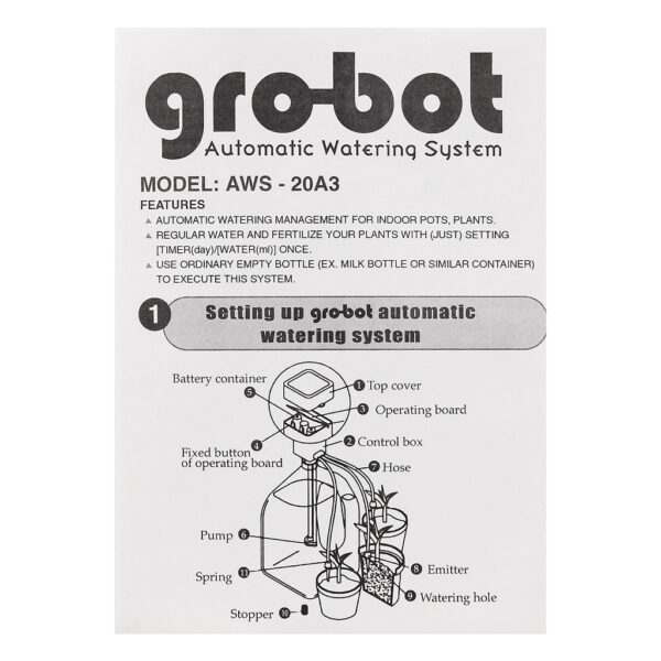 Gro-bot druppelsysteem