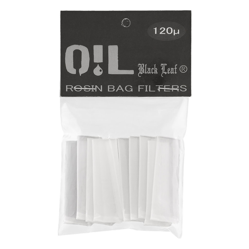 Rosin Filter Bags 50x20mm 120µ (Black Leaf)