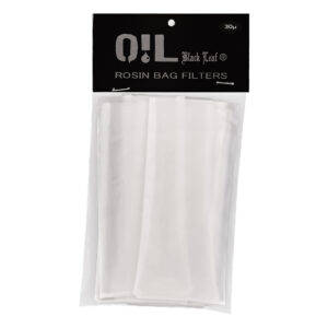 Rosin Filter Bags 150x70mm 30µ (Black Leaf)