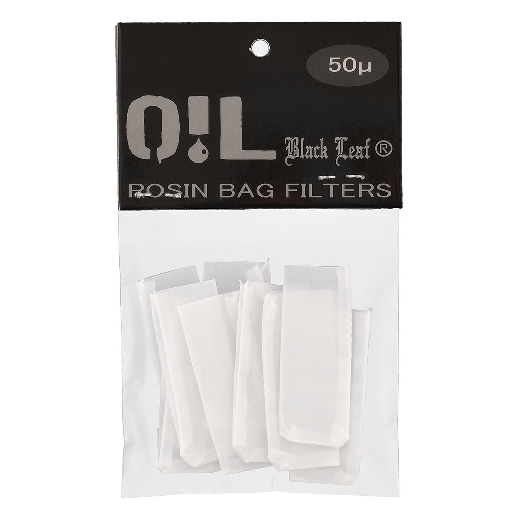 Rosin Filter Bags 50x20mm 50µ (Black Leaf)