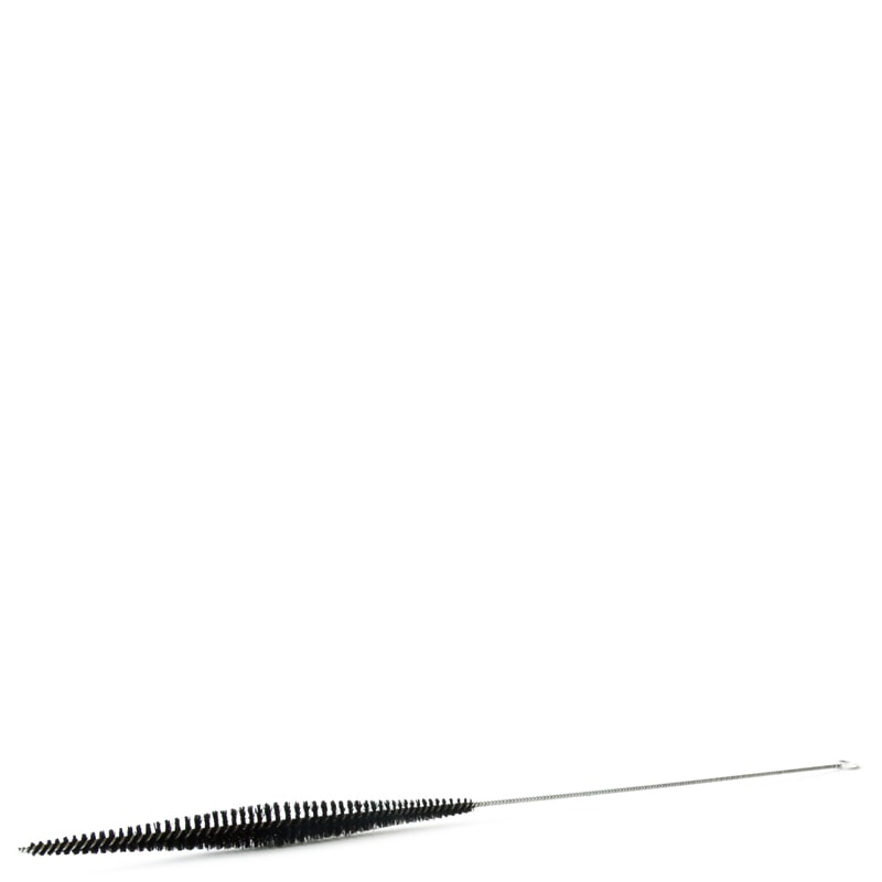 Brush with Wire Eyelet, 49cm flexible cleaning brush, varying diameters 5-20mm, twisted handle, reaches ice catcher buildup.