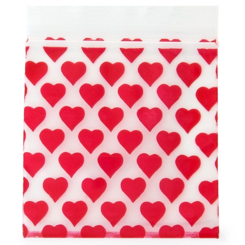 Ziplock Bag Heart 50x50mm 50µ