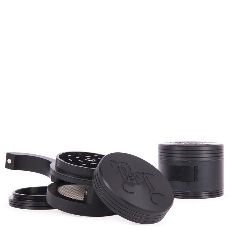 Dooor Aluminum Grinder 3-Part 64mm (Black Leaf)