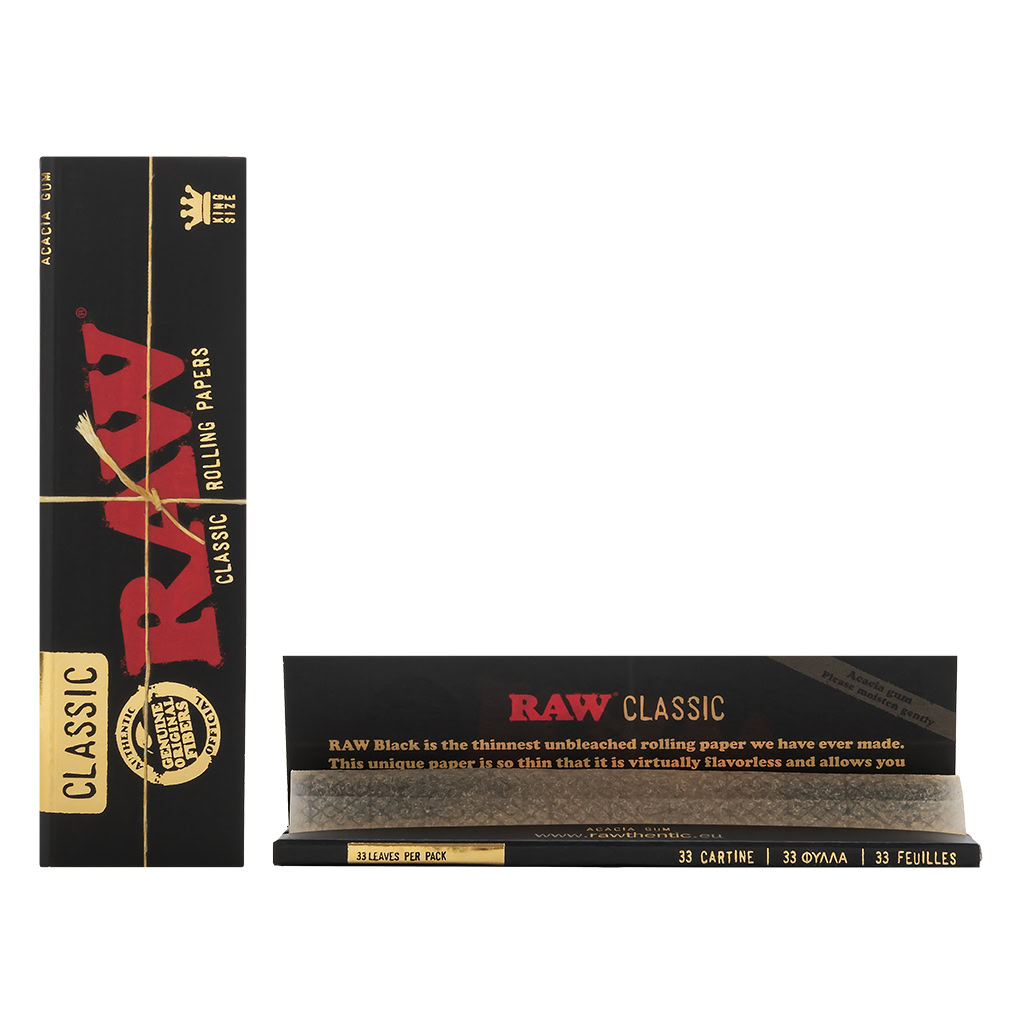 135010302 1 RAW Black Classic King Size 50 pcs