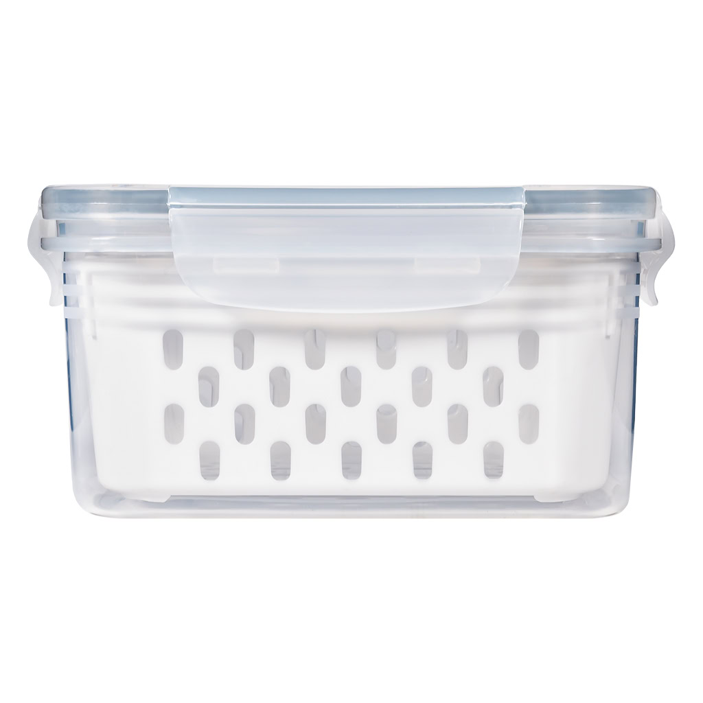 Cleaning bath container with inner basket and lid, holds bangers, bowls, small parts, reduces ISO evaporation, secure cleaning solution.