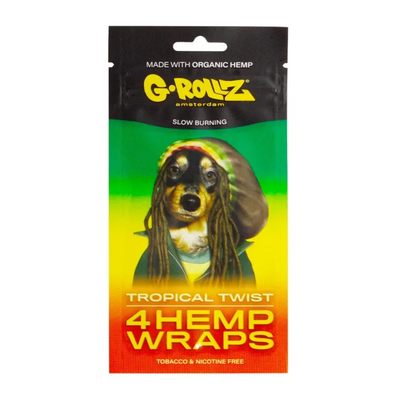G-Rollz Tropical Twist Hemp Wraps 4 pack